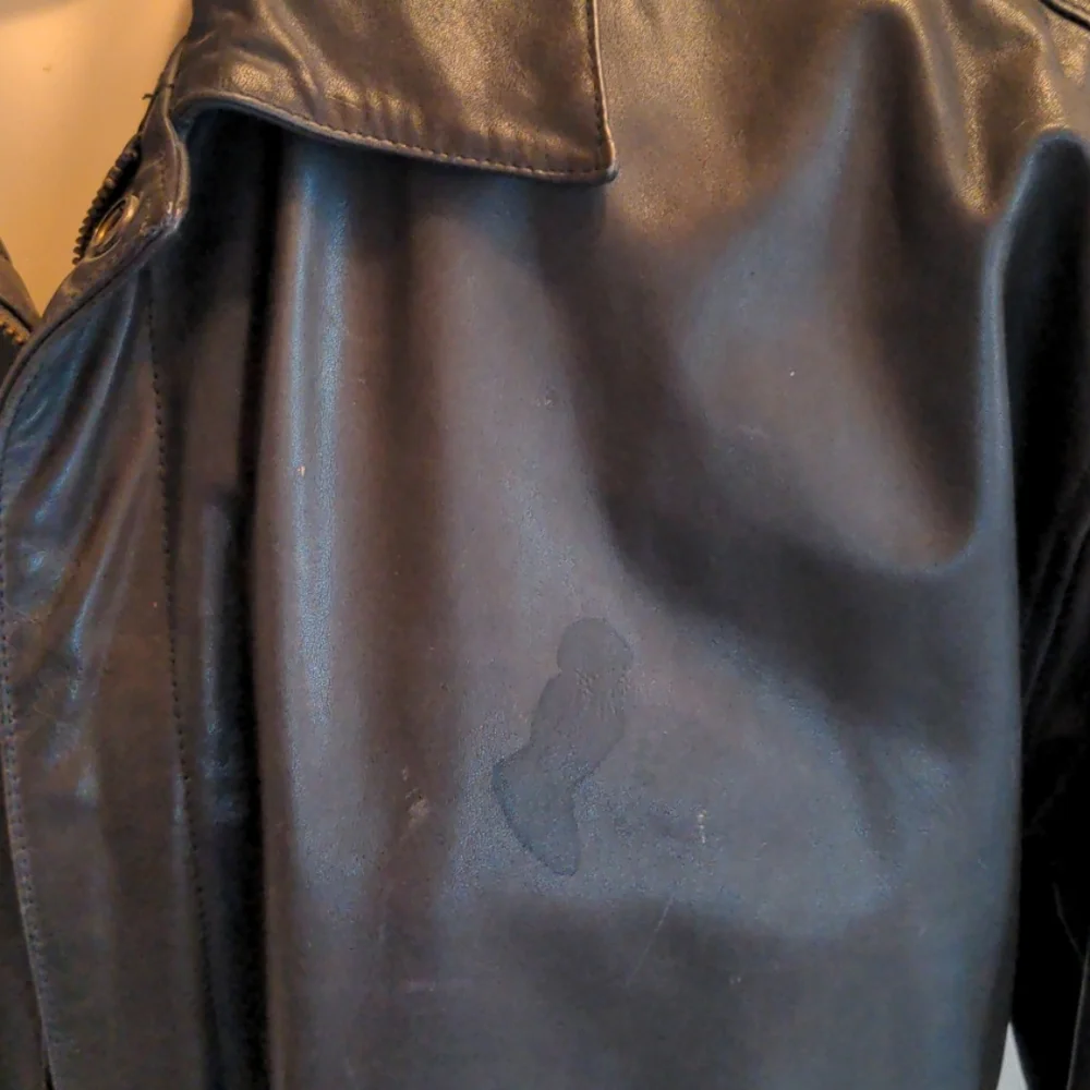 Mens Leather Coat - Large